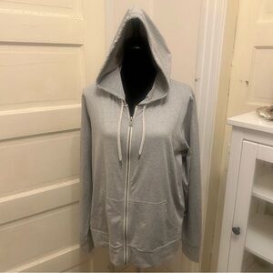 Vuori Gray Halo Zip-Up Hoodie XXL Athleisure Cozy Streetwear